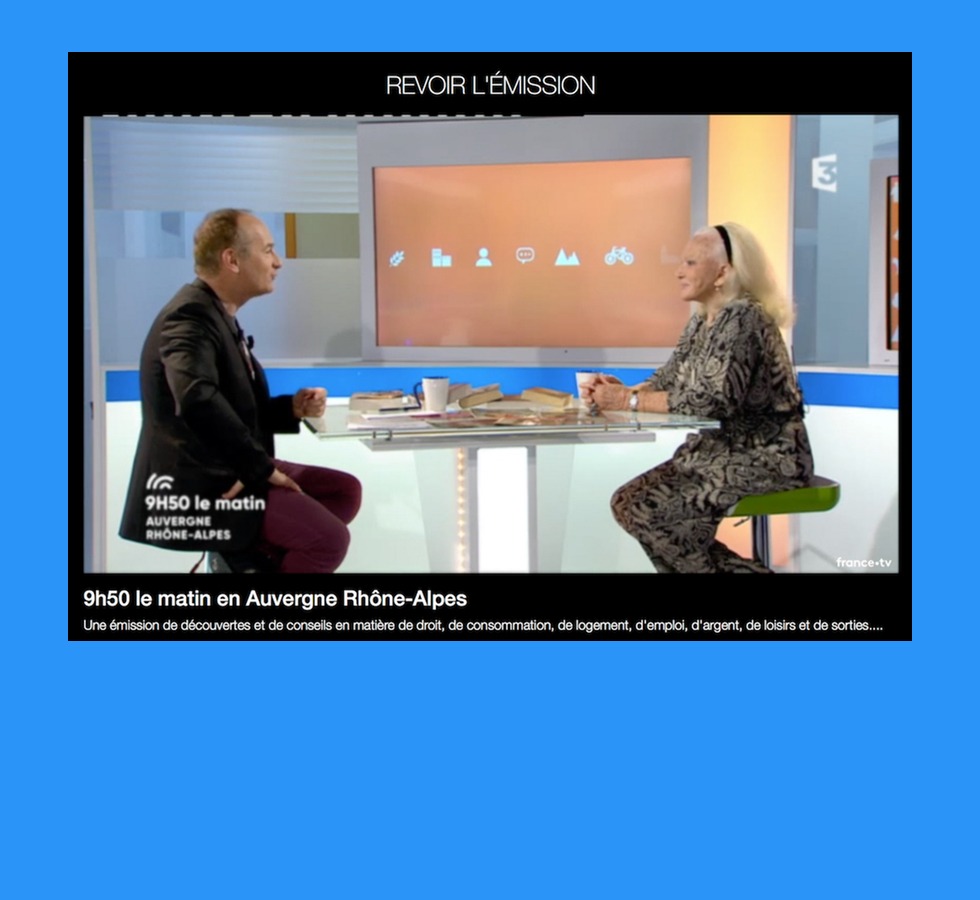 Invitée le 29 mai à 9h50 le matin sur France 3