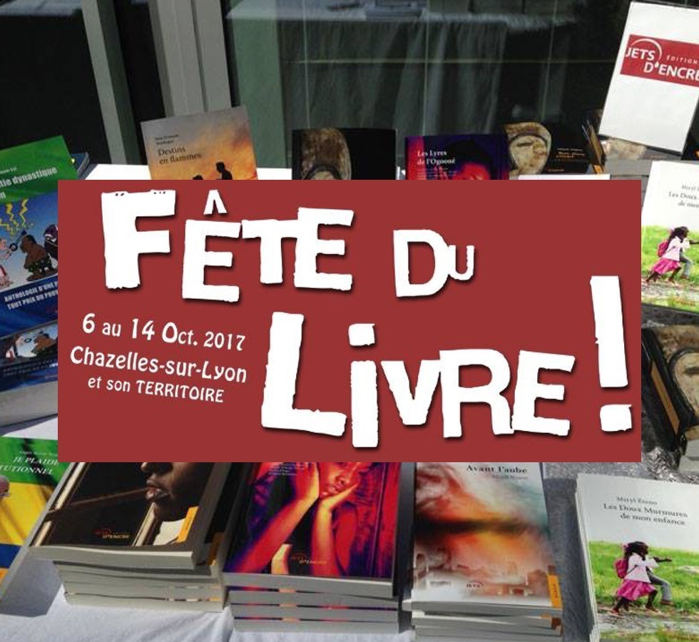 Présente à la FÊTE DU LIVRE le 14 octobre à Chazelles-Sur-Lyon (42)